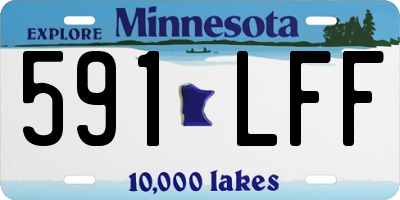 MN license plate 591LFF