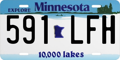 MN license plate 591LFH