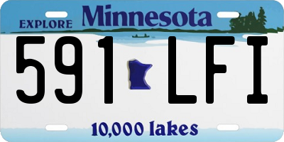 MN license plate 591LFI