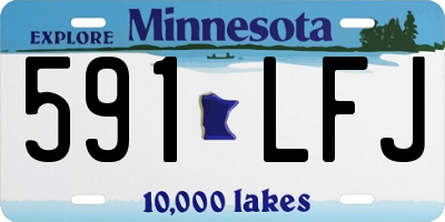 MN license plate 591LFJ