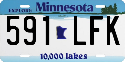 MN license plate 591LFK