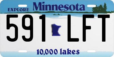 MN license plate 591LFT