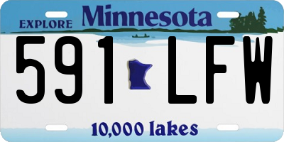 MN license plate 591LFW