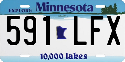 MN license plate 591LFX