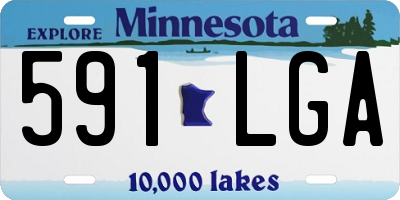 MN license plate 591LGA