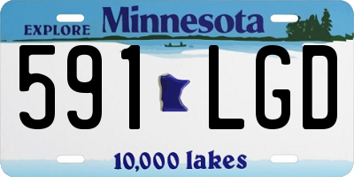 MN license plate 591LGD
