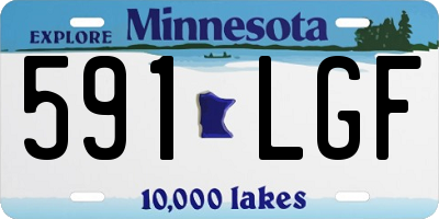 MN license plate 591LGF