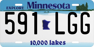 MN license plate 591LGG