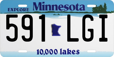 MN license plate 591LGI