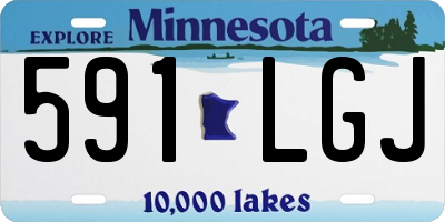 MN license plate 591LGJ