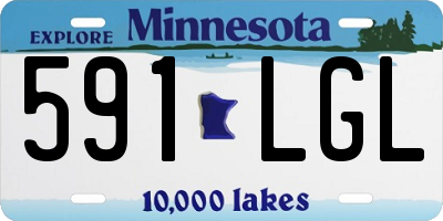 MN license plate 591LGL