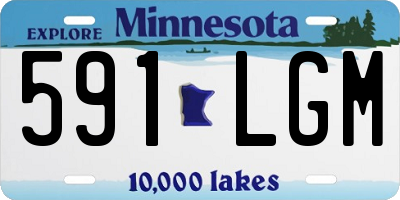 MN license plate 591LGM