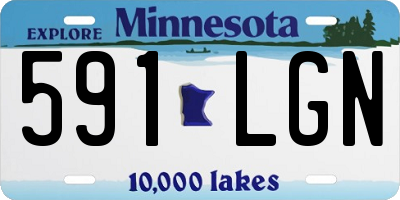 MN license plate 591LGN