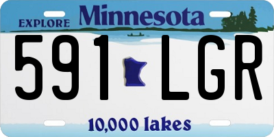 MN license plate 591LGR