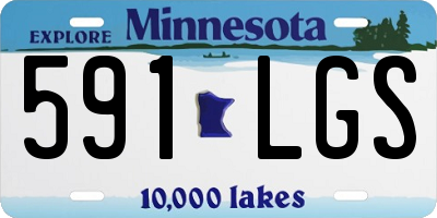 MN license plate 591LGS