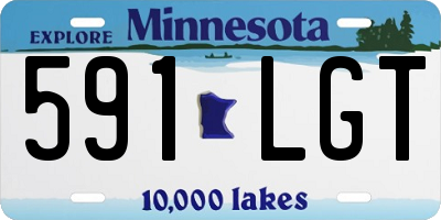 MN license plate 591LGT