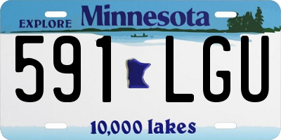 MN license plate 591LGU