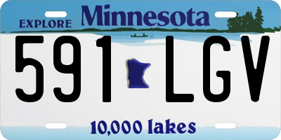 MN license plate 591LGV