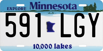 MN license plate 591LGY