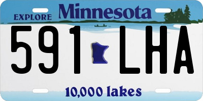 MN license plate 591LHA