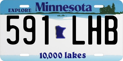 MN license plate 591LHB