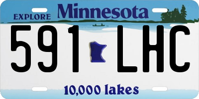 MN license plate 591LHC