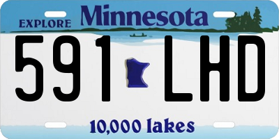 MN license plate 591LHD