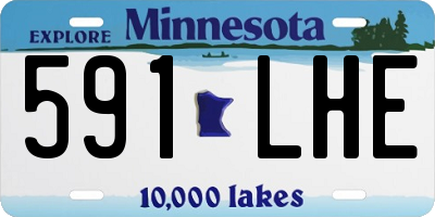MN license plate 591LHE