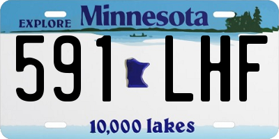 MN license plate 591LHF