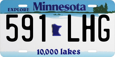 MN license plate 591LHG