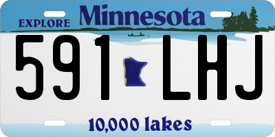 MN license plate 591LHJ