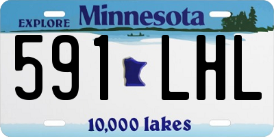 MN license plate 591LHL