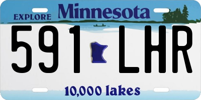 MN license plate 591LHR