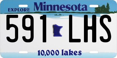 MN license plate 591LHS