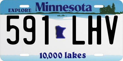 MN license plate 591LHV