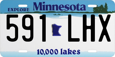 MN license plate 591LHX