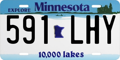 MN license plate 591LHY
