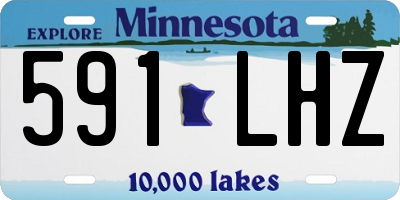 MN license plate 591LHZ