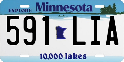 MN license plate 591LIA