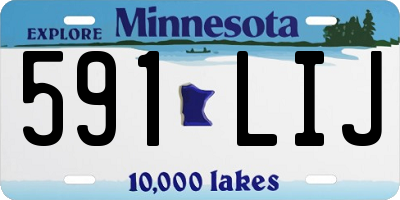 MN license plate 591LIJ