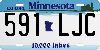 MN license plate 591LJC