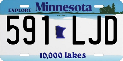MN license plate 591LJD