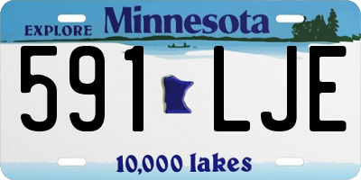 MN license plate 591LJE