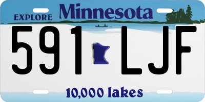 MN license plate 591LJF