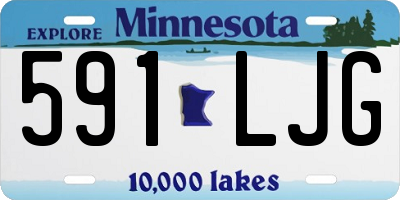 MN license plate 591LJG