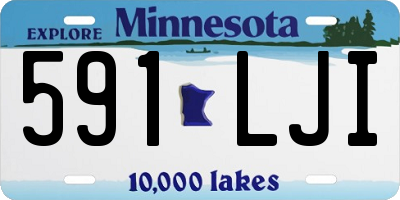 MN license plate 591LJI