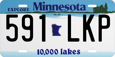 MN license plate 591LKP