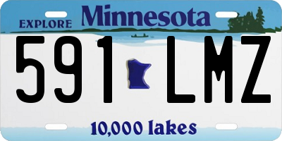 MN license plate 591LMZ