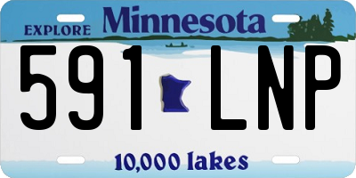 MN license plate 591LNP