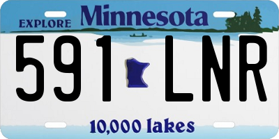 MN license plate 591LNR